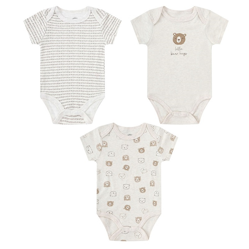 Set body bebe 3 piese model ursulet - marimea 6-9 luni [1]