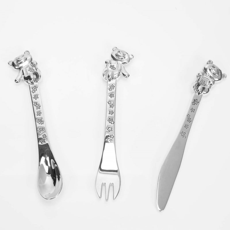 Set cadou 3 tacamuri argintate bebelusi - Twinkle Twinkle [6]