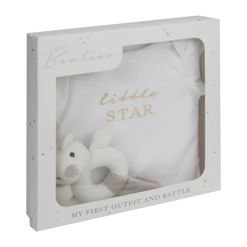 Set cadou body bebelusi si jucarie zornaitoare - Bambino by Juliana [1]