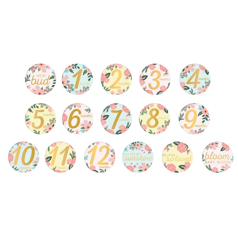 Set cadou caietul bebelusului model floral - Pearhead [7]
