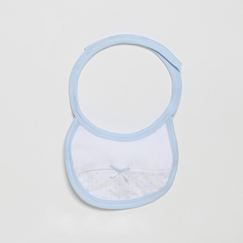 Set cadou nou nascuti alb si bleu 4 piese bumbac Inter Baby [3]