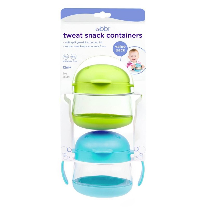 Set cani pentru gustare bleu si verde - Ubbi  [7]