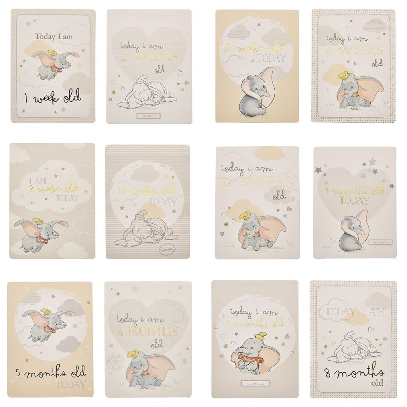 Set cartonase milestone pentru primele evenimente ale bebelusului - Dumbo [2]