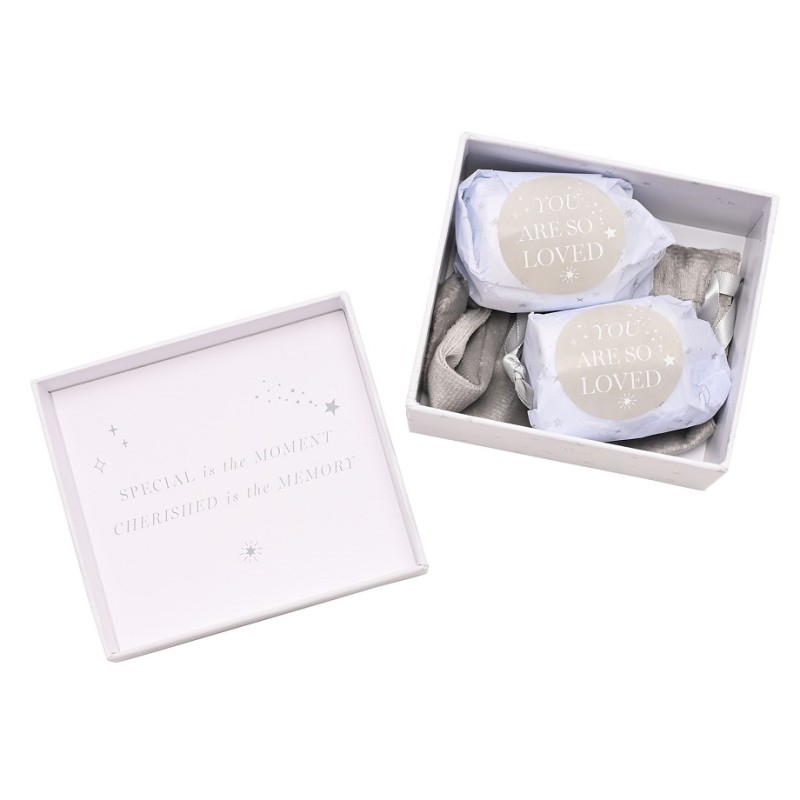 Set cutiute argintate luna si stea suvita si dintisor Bambino by Juliana [4]