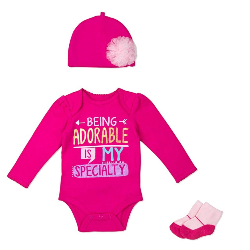 Set fetite Being adorable 3 piese - marimea 6-9 luni [1]