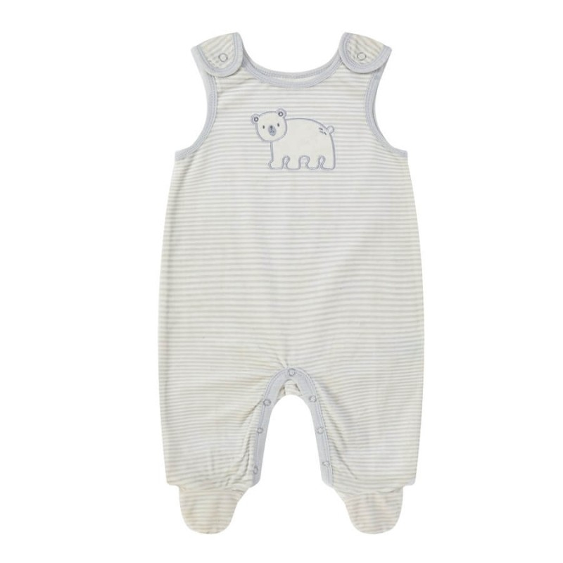 Set salopeta si body bebe model urs polar - marimea 6-9 luni [2]