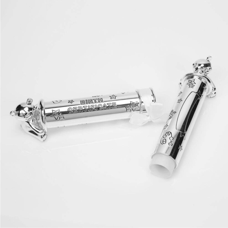 Suport argintat pentru certificatul de nastere - Twinkle Twinkle [3]