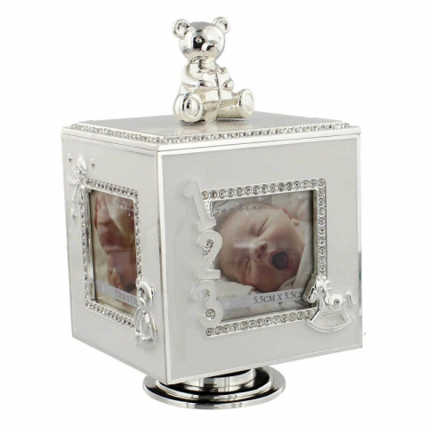 Cadouri botez - Cub muzical cu spatii pentru fotografie - Bambino by Juliana