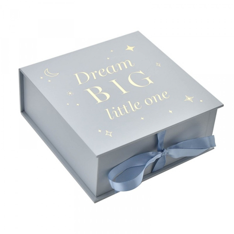 Cadouri nou-nascuti - Cutie pastrare amintiri bleu Dream Big Bambino by Juliana