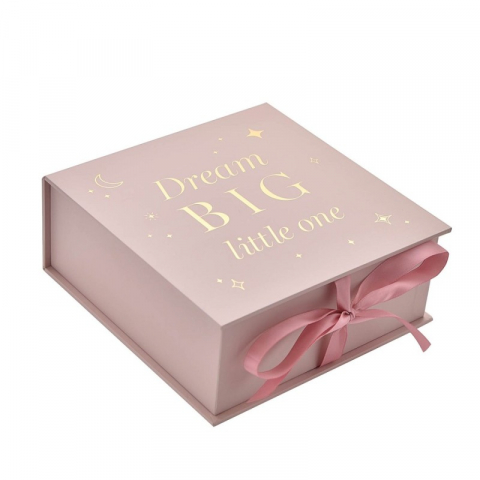 Cadouri nou-nascuti - Cutie pastrare amintiri roz Dream Big Bambino by Juliana