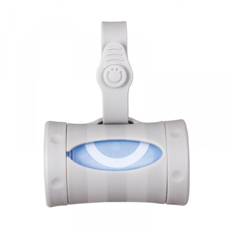 Cosuri si accesorii scutece - Dispenser portabil pentru pungute scutece gri - Ubbi On The Go 