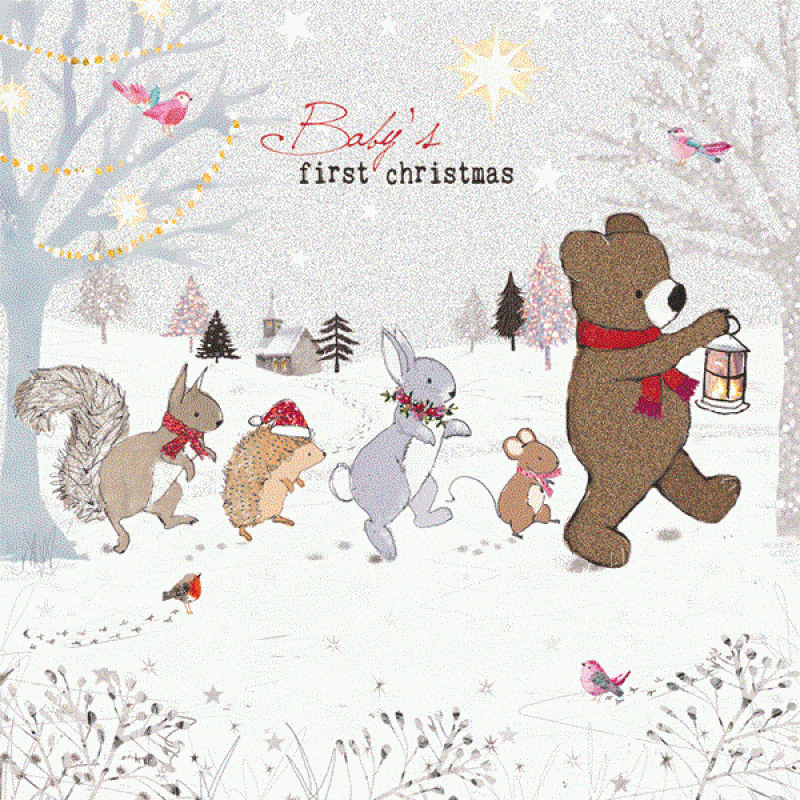 Felicitari si pungi cadou - Felicitare Baby's First Christmas