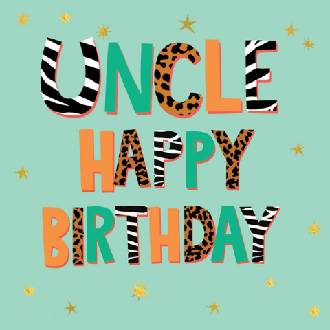 Felicitari si pungi cadou - Felicitare pentru unchi Happy Birthday Uncle