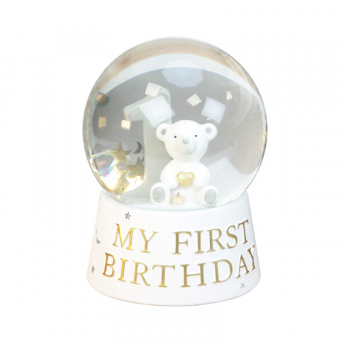 Cadouri bebelusi - Glob My First Birthday alb - Bambino by Juliana