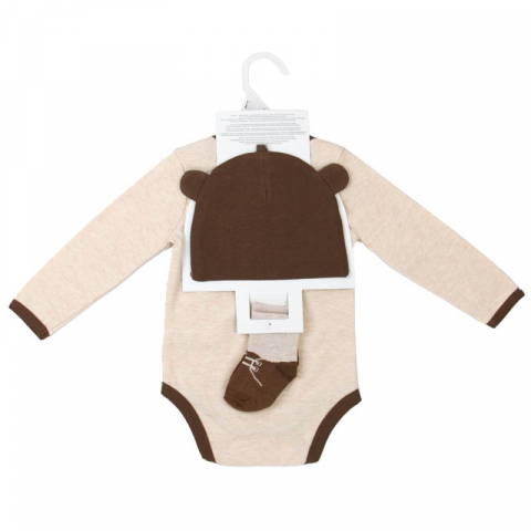 Hainute bebelusi set 3 piese Born to be wild - marimea 6-9 luni [2]