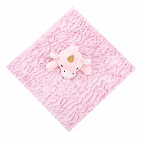 Jucarie de atasament pentru bebelusi cu mini paturica si unicorn - Infancie [1]
