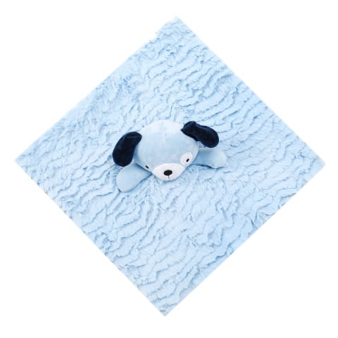 Jucarie de atasament pentru bebelusi cu mini paturica si ursulet bleu - Infancie [1]