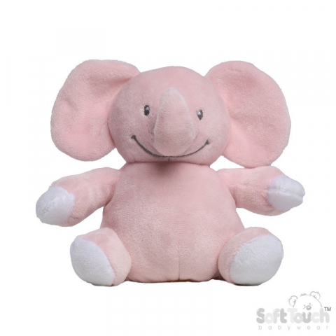 Jucarii de plus - Jucarie de plus elefantel roz - Soft Touch