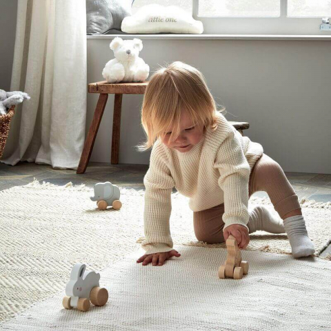 Jucarie din lemn de impins pentru bebelusi model ursulet - Bambino by Juliana [1]
