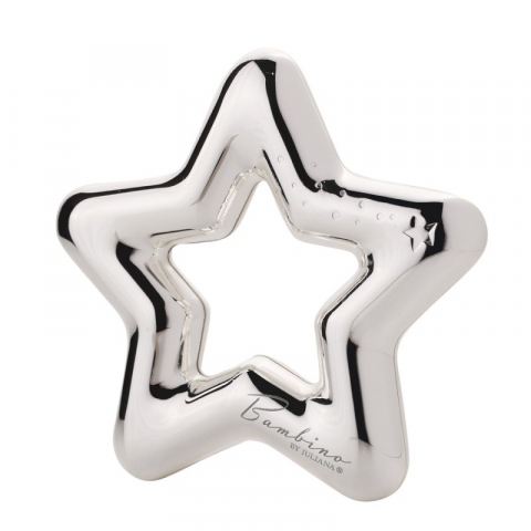 Cadouri botez - Jucarie zornaitoare argintata bebelusi - Bambino by Juliana