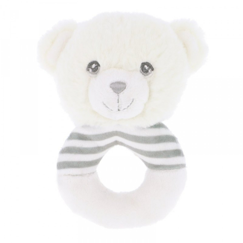 Jucarii - Jucarie zornaitoare ursulet alb - Keel Toys