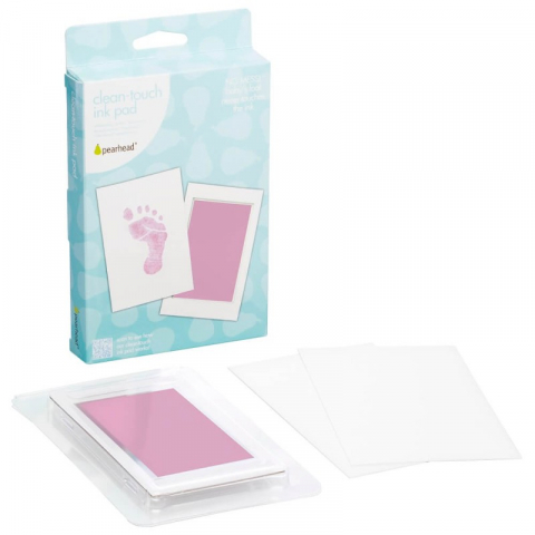 Kit amprenta cu cerneala pentru piciorus - Pearhead - roz [1]