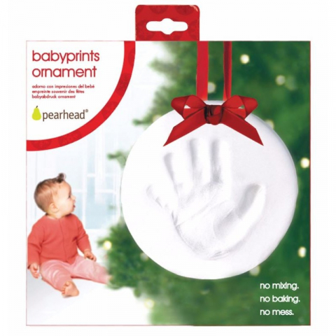 Kit amprenta mulaj manuta sau piciorus bebe pentru ornament bradut - Pearhead [1]