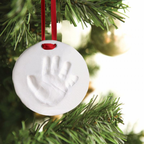 Kit amprenta mulaj manuta sau piciorus bebe pentru ornament bradut - Pearhead [2]