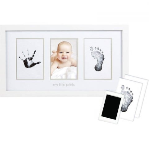 Kit-uri amprenta bebe - Kit rama foto amprenta cu cerneala pentru manuta si piciorus - Pearhead
