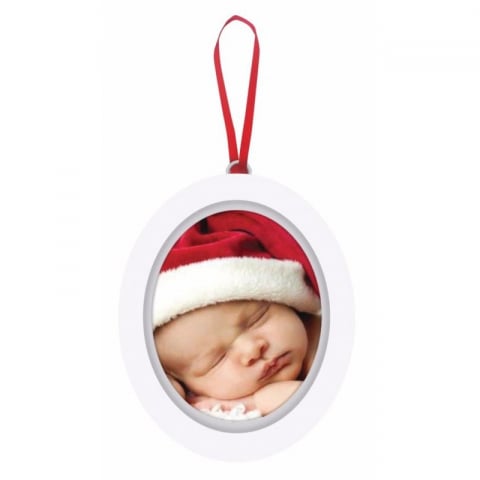 Kit rama foto ovala cu amprenta din cerneala Baby's First Christmas - Pearhead [2]