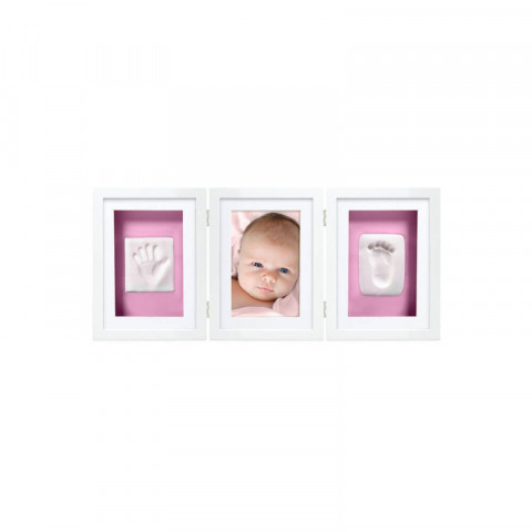 Kit rama foto tripla cu amprente manuta si piciorus bebe - Pearhead [3]