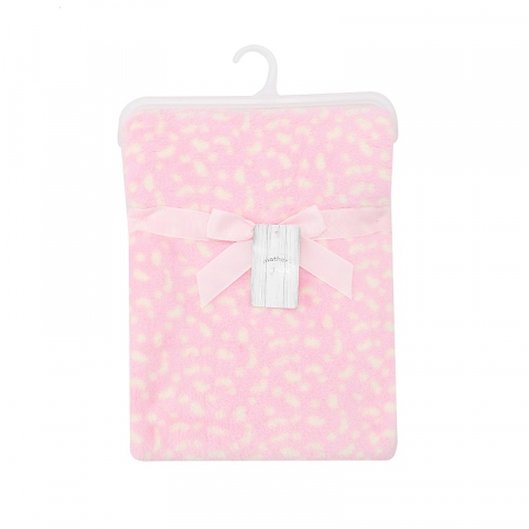 Camera bebelusului - Paturica roz din fleece pentru bebelusi - Mother's Choice
