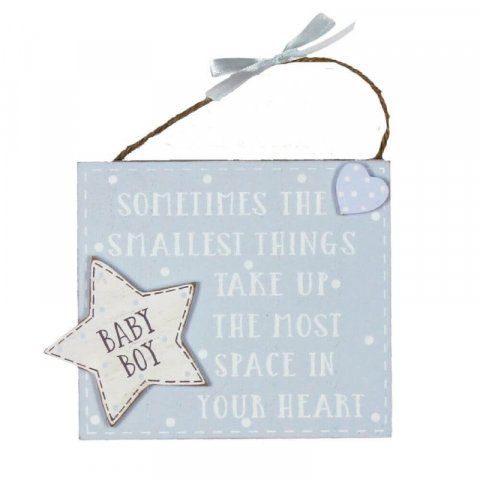 Decoratiuni - Placuta cu mesaj Baby Boy - Petit Cheri