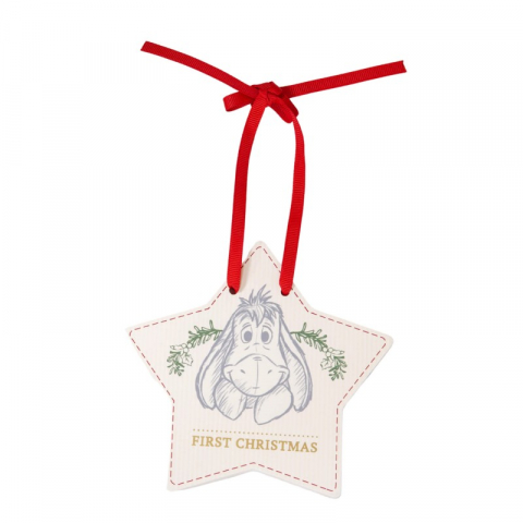 Cadouri Craciun - Placuta din lemn First Christmas Eeyore - Disney Magical Beginnings