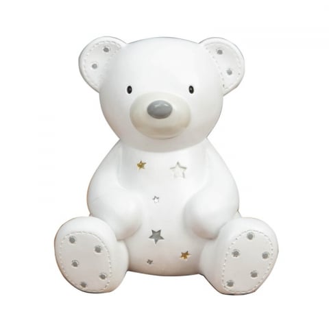 Cadouri nou-nascuti - Pusculita alba ursulet - Bambino by Juliana 