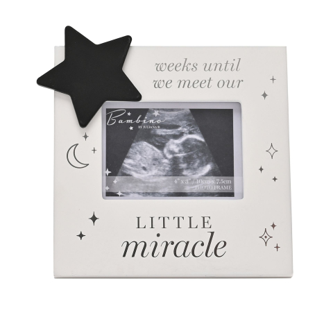 Cadouri pentru mamici si tatici - Rama foto weeks until we meet our little miracle - Bambino by Juliana