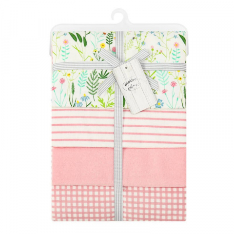 Paturici Bebelusi - Set 4 paturici subtiri din bumbac pentru bebelusi - Mother's Choice