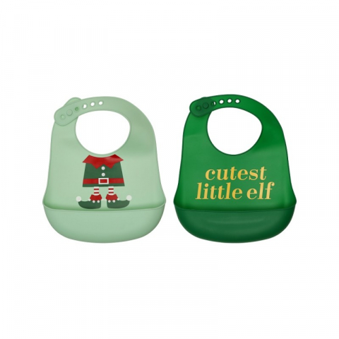 Cadouri bebelusi - Set bavete din silicon Cute Little Elf - Pearhead 