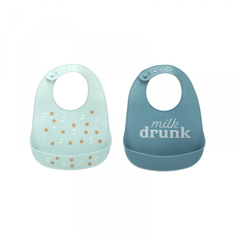 Bavete - Set bavete din silicon Milk Drunk - Pearhead