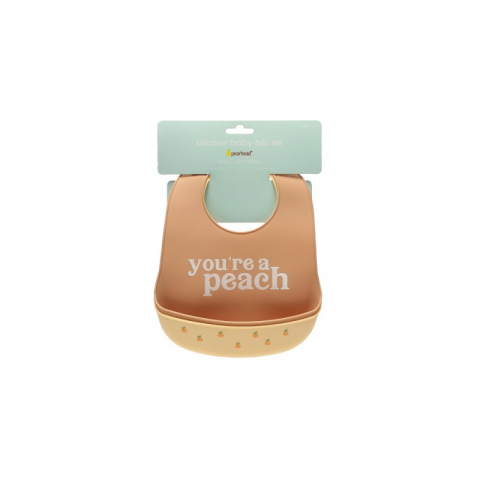 Set bavete din silicon Peach - Pearhead  [1]