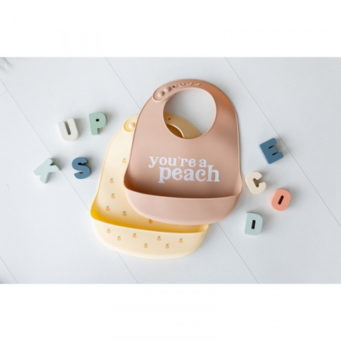 Set bavete din silicon Peach - Pearhead  [4]