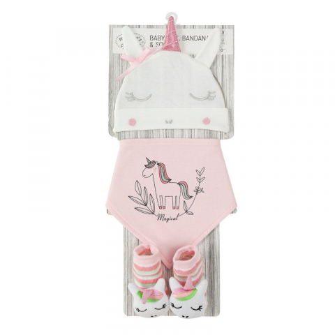 Set cadou 3 piese bebelusi - model unicorn [4]