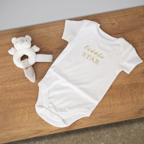 Set cadou body bebelusi si jucarie zornaitoare - Bambino by Juliana [1]