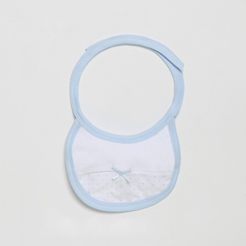 Set cadou nou nascuti alb si bleu 4 piese bumbac Inter Baby [2]
