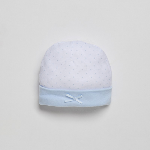 Set cadou nou nascuti alb si bleu 4 piese bumbac Inter Baby [1]