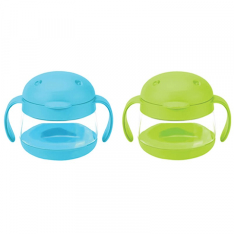 Set cani pentru gustare bleu si verde - Ubbi 