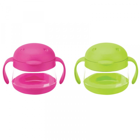 Set cani pentru gustare roz si verde - Ubbi