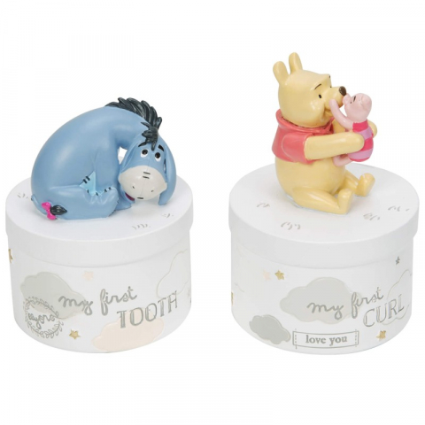 Cadouri prima aniversare - Set cutiute pentru primul dintisor si prima suvita Winnie - Disney Magical Beginnings