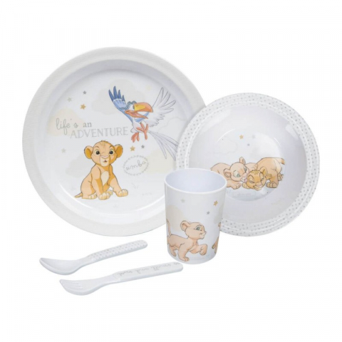 Cadouri prima aniversare - Set mic dejun bebelusi Disney Magical Begginings Simba