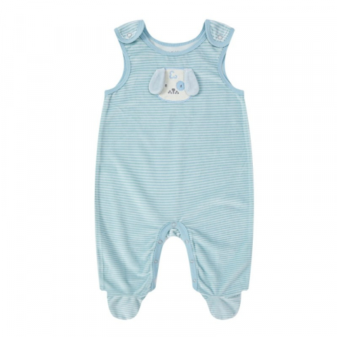 Set salopeta si body bebe model catelus - marimea 6-9 luni [1]